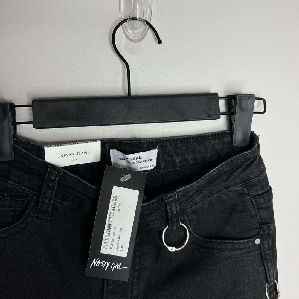 NEW with tags! Redial jeans from Nasty Gal. Silver ring accents. Festival. - Picture 6 of 7